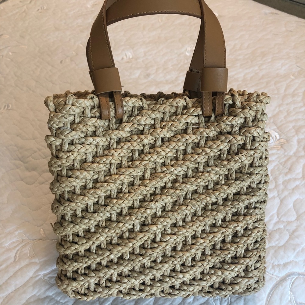 Woven Straw Purse